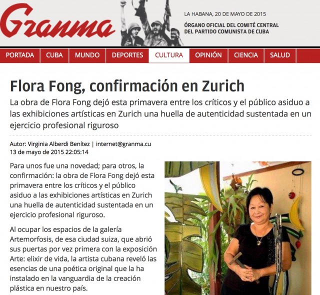 Flora Fong and ArteMorfosis in Granma