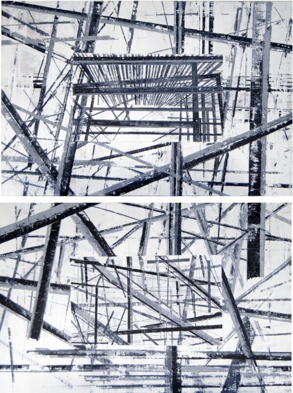 Diptych: Between lines